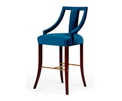 Blue Velvet Bar stool VG Kimbra