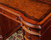 Kneehole Desk with Bow Front