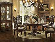 Traditional Round Dining Table Allesia AC 020