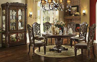 Traditional Round Dining Table Allesia AC 020
