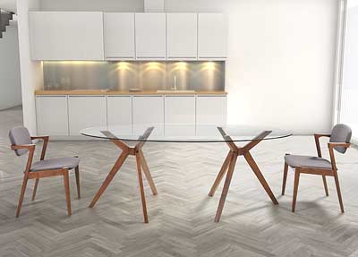 Modern Glass Dining Table Z090