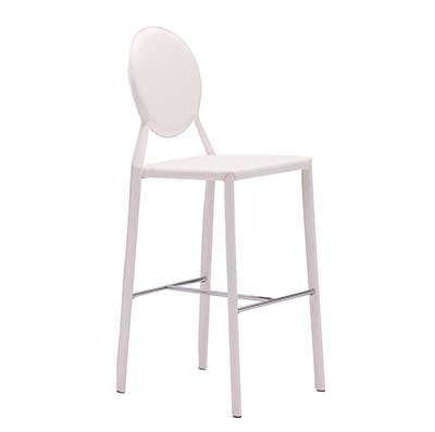 Modern Leatherette Bar Chair Z066 in White