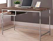 Weathered Grey Computer Desk with Shelf CO271