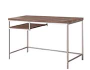 Weathered Grey Computer Desk with Shelf CO271