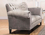 Silver Fabric Sofa Set AE604