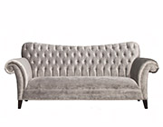 Silver Fabric Sofa Set AE604