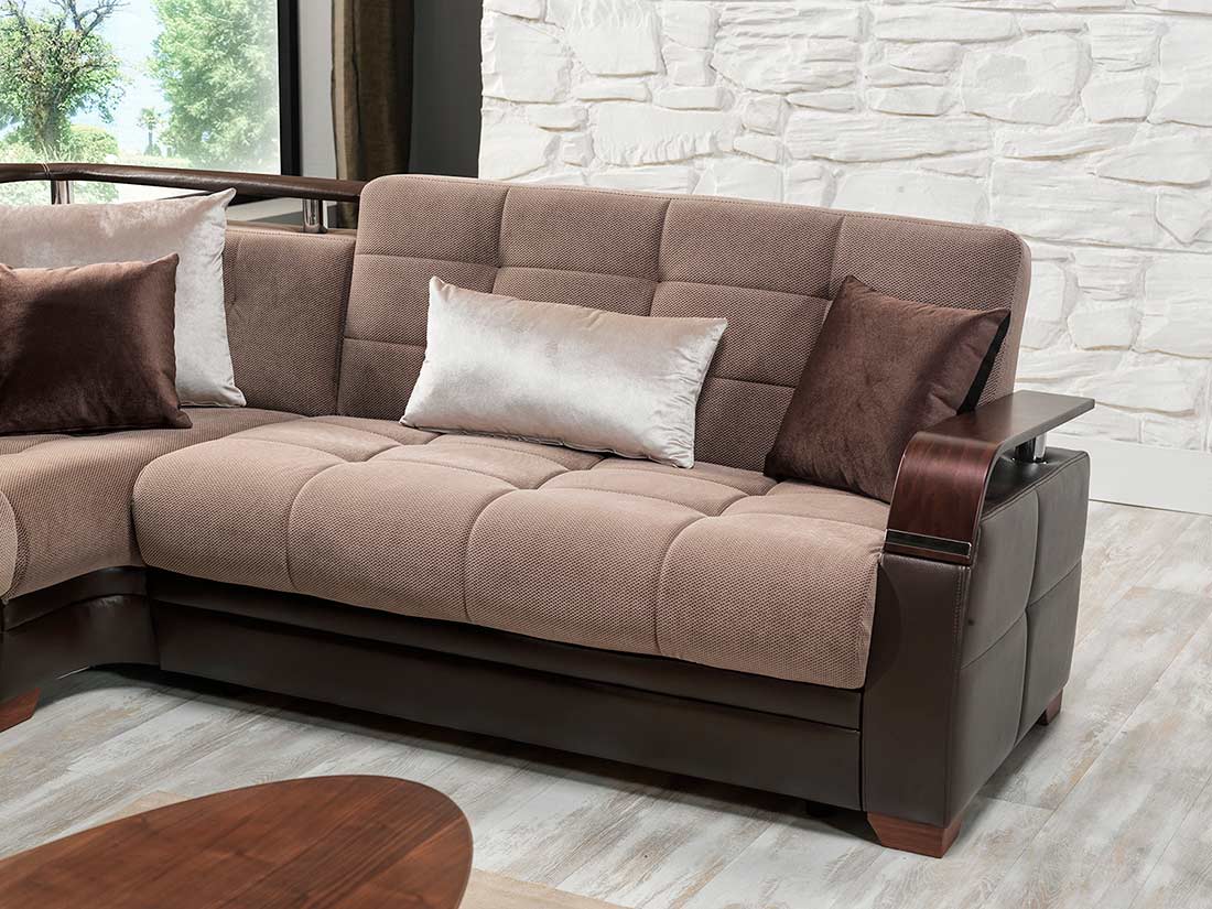 sectional sofa with bed