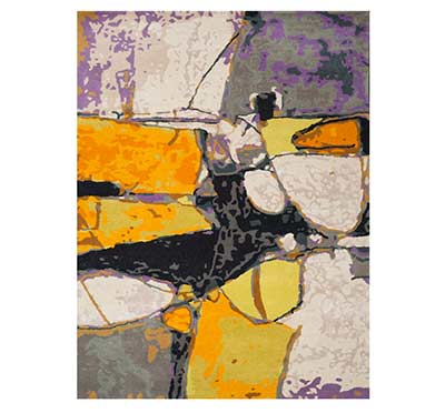 Abstract Art Wool Rug FR 310