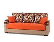 Prada Sofa Full Size Sleeper in Orange