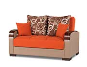 Prada Sofa Full Size Sleeper in Orange