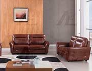 White Italian leather sofa set AE090