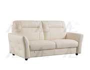 White Italian leather sofa set AE090