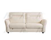 White Italian leather sofa set AE090