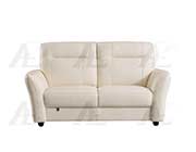 White Italian leather sofa set AE090