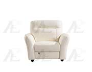 White Italian leather sofa set AE090