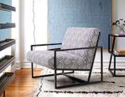 Geometric Pattern Accent Chair DS Deluxe