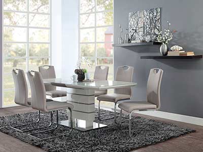 Gray Extendable Dining Table HE 599