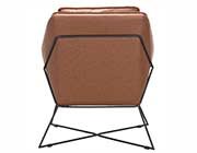 Saddle Leatherette Lounge Chair Z002