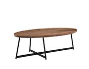 Niklaus Walnut Oval Coffee Table by Eurostyle