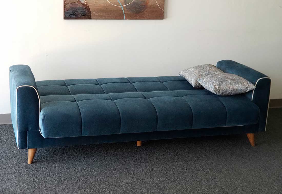 sofa bed blue color