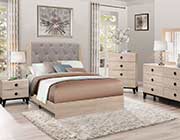 Gray Tufted Bed Collection 524