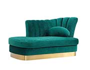 Green Velvet Lounge Chair VG 736