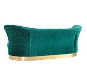 Green Velvet Lounge Chair VG 736