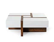 Black and Walnut Coffee table VG Macai