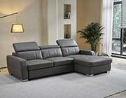 Italian Leather Sectional Sofa Bed EF 822