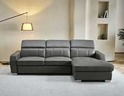 Italian Leather Sectional Sofa Bed EF 822