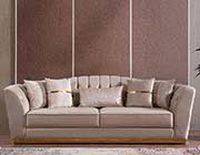 Cream Fabric Sofa AC Margaret