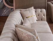 Cream Fabric Sofa AC Margaret