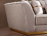 Cream Fabric Sofa AC Margaret