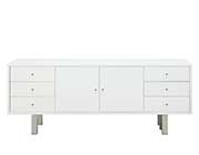 White Lacquer Top Dining Table SH Romeo