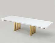 White Lacquer Top Dining Table SH Romeo