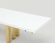 White Lacquer Top Dining Table SH Romeo