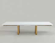 White Lacquer Top Dining Table SH Romeo