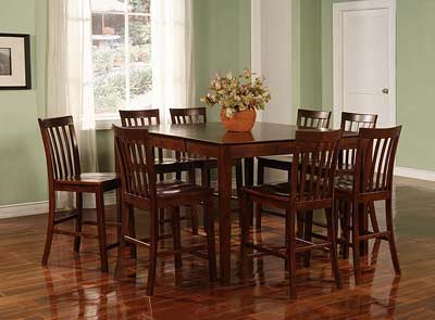 Contemporary Wooden Counter Height Stool