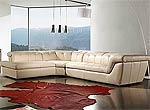 Espresso Leather Sofa Sectional VG97