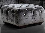 Grey Dream Mini Micro Fiber Sectional Sofa with Ottoman