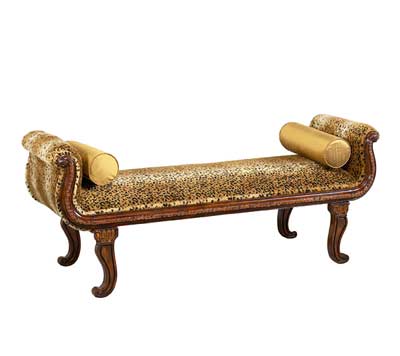 BT 279 Traditional Bench Seat with Animal Print