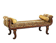 BT 279 Traditional Bench Seat with Animal Print