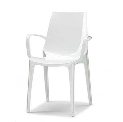 Modern Stackable Chair White EStyle 704