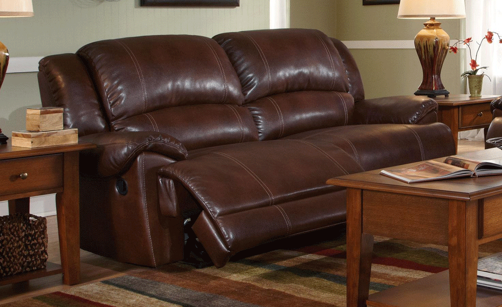 ashley leather motion sofa