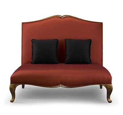 Belmondo hiqh back banquette by Christopher Guy