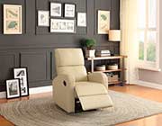 Dark Brown Eco Leather Recliner HE404