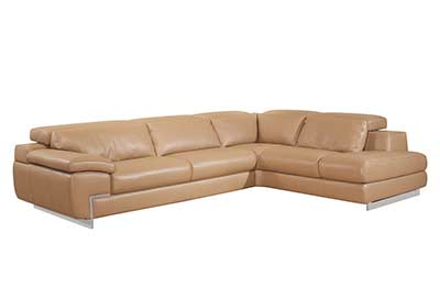 Top Grain Leather Mouton sectional sofa Zena