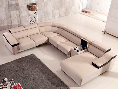 Leather Sectional Sofa EF369