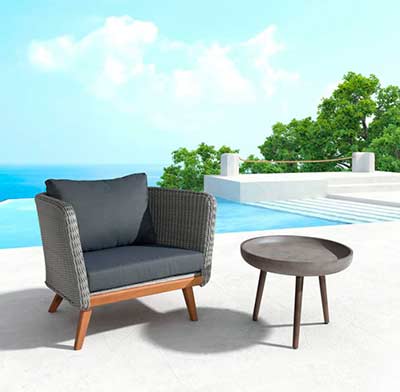 Outdoor Cement Side Table Z756