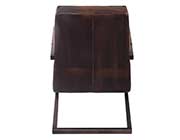 Rubbed Brown Leatherette Accent Chair NP 006